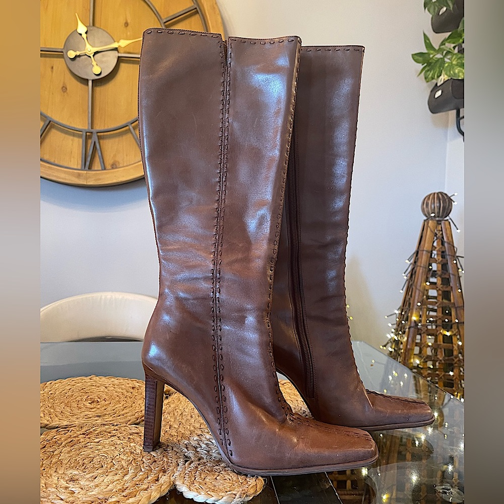 Diba Brown Heeled Boots